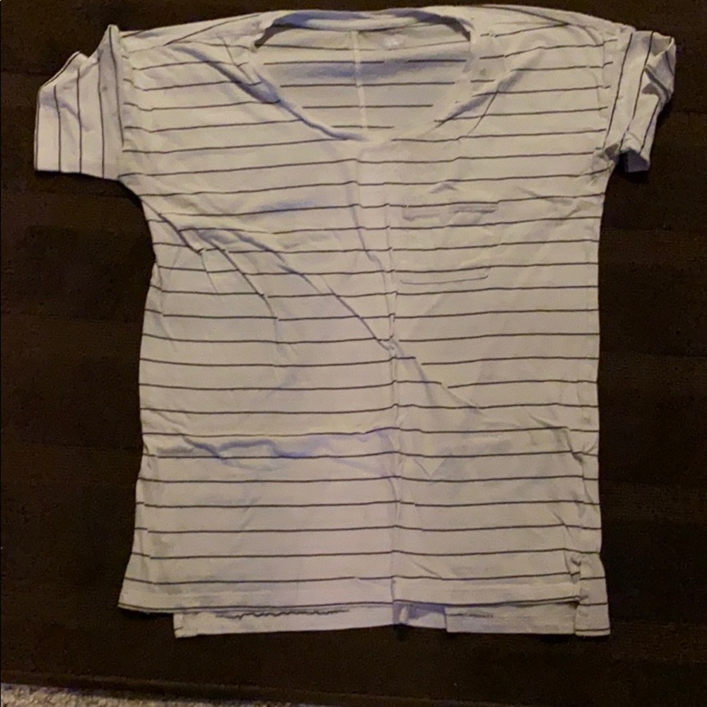 Short sleeved white and shirt